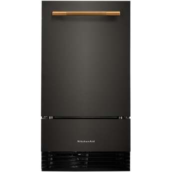 KitchenAid 18 Inch Automatic Ice Maker With Drop-Down Door And Pump: Black Ore — thumbnail 8